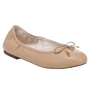 SAM EDELMAN Felicia Tan Leather Ballet Flats Girl's Size 1
